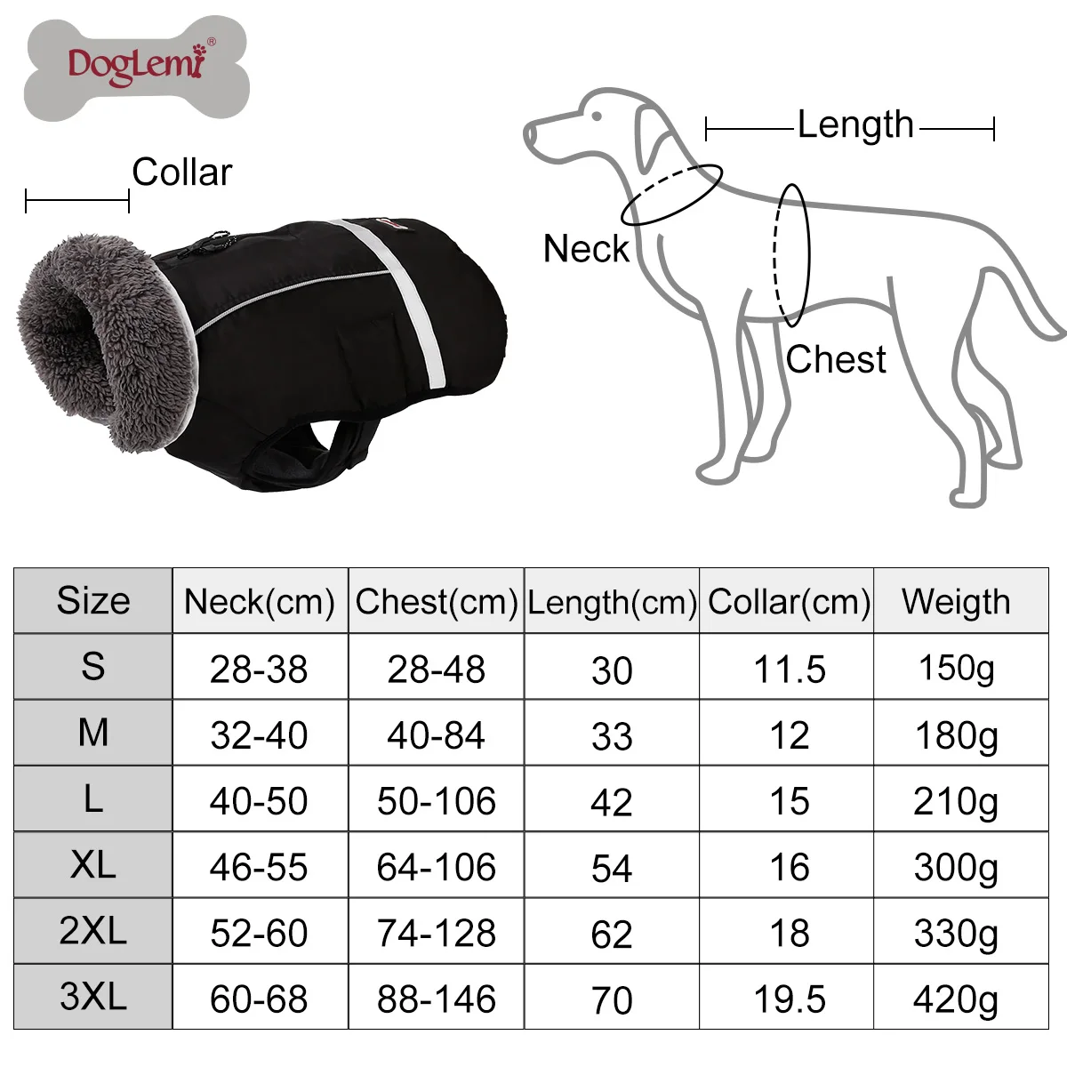 Одежда для собак для маленьких средних и больших собак, зимние теплые куртки для собак, пальто для домашних животных, светоотражающая Дизайнерская одежда для собак
