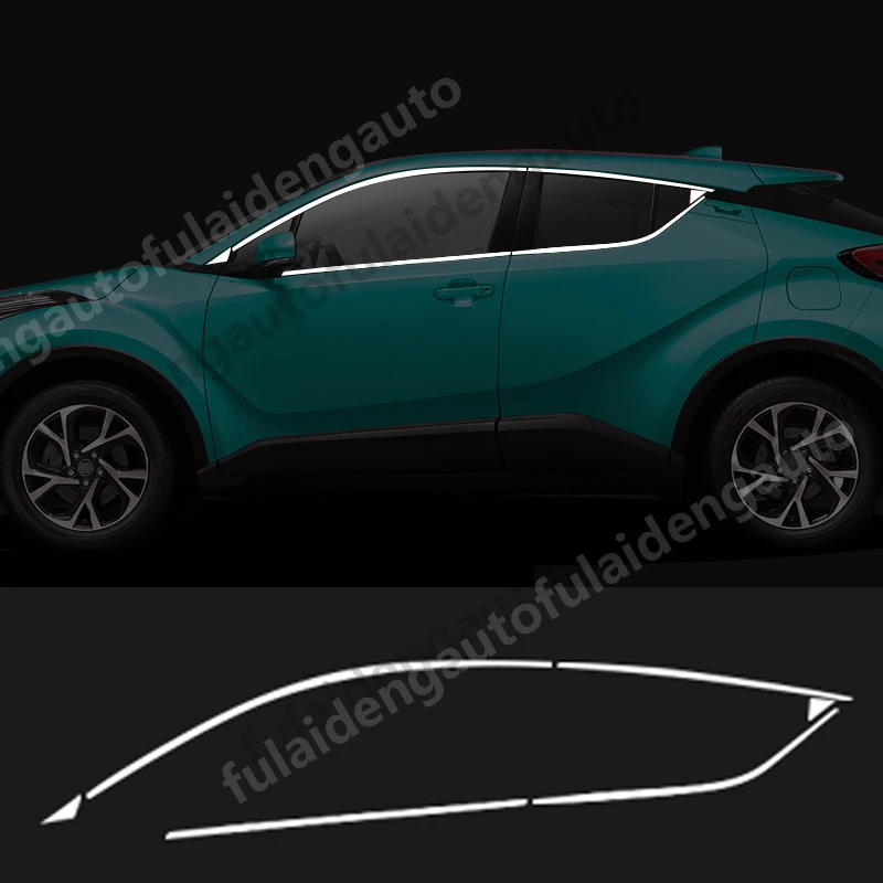 12 шт. для Toyota C-HR CHR- рама для дверного окна формование порогов отделка автомобиля Стайлинг Аксессуары