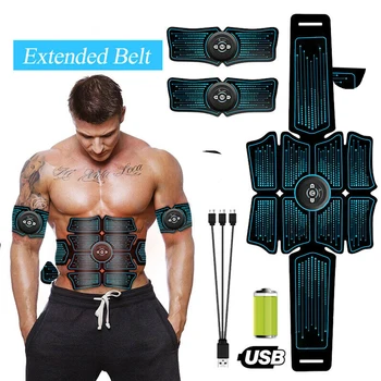 

Body Home Abdominal Muscle Stimulator USB Charging Gym Trainer Fitness Effective Massage Fat Burning Toner Belt Exercise