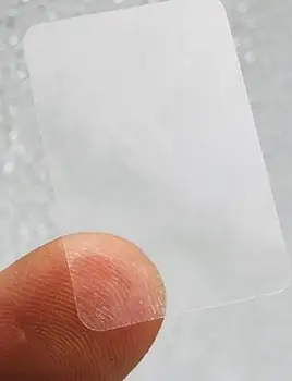 

30*10mmx3000pcs Clear Rectangle Adhesive Label Sticker Transparent PVC Label Sealing Paste For Gift Box Sealing Paste