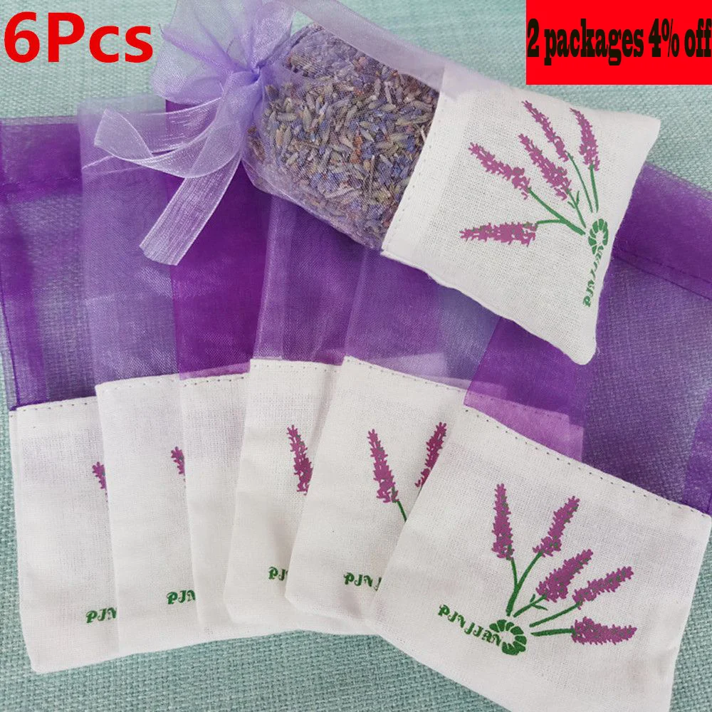 Сумка для ароматерапии с натуральными сушеными цветами 6 шт.|Сумки вещей| |