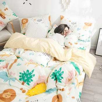 

Cotton Quilt Single Double Bed Sheet Quilt Two-Piece Set-Style Dormitory Women's Single