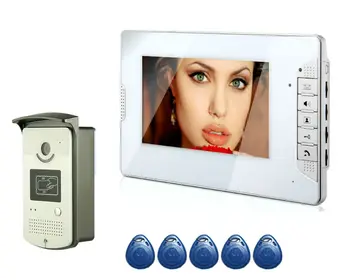 

Security 7" Color Screen Home Video Interphone Doorphone Bell Kits Home Families Door Access Control Intercom Systems