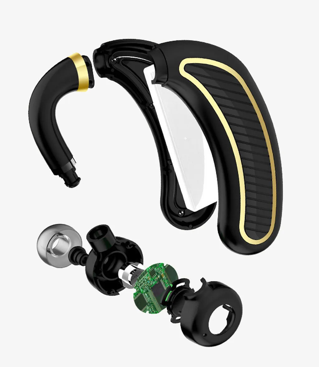 Bluetooth Headset with HD Mic Long Standby Business Style Wireless Designed For Sports Simple And Fashion F820