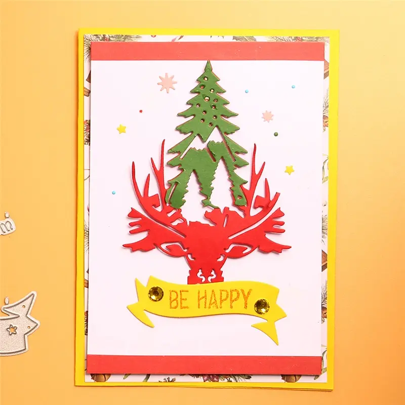 InLoveArts металлические Вырубные штампы новинка 2019 Рождественская елка скрапбукинг