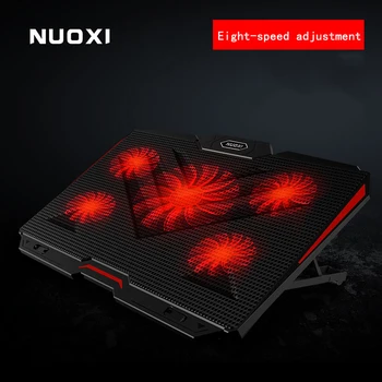 

NUOXI New Laptop cooler 2 USB Ports and Five cooling Fan laptop cooling pad Notebook Stand for 12-17 inch for Laptop