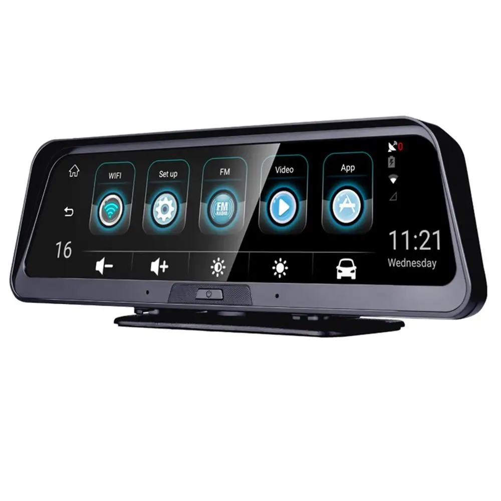 4G центральная консоль gps регистратор грузового автомобиля 10 дюймов Wifi Двойная Запись вождения рекордер сенсорный экран регистратор для автобуса