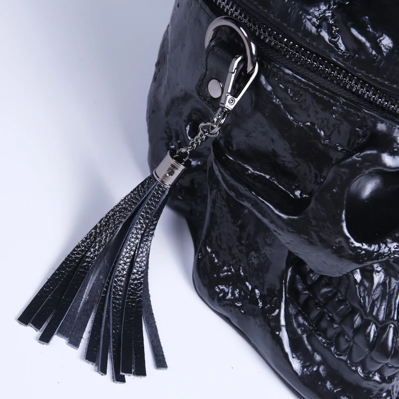 InstaHot Skulls сумка на плечо однотонная Готическая уличная ретро кожаная сумка женская шикарная Панк 3D черепа новая сумка