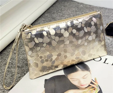 Light gold Западный благоприятный кошелек для женщин из искусственной кожи Carteira Feminina длинный Дамский кошелек на молнии маленькие сумки для женщин фиолетовый золотой синий - Цвет: Light gold