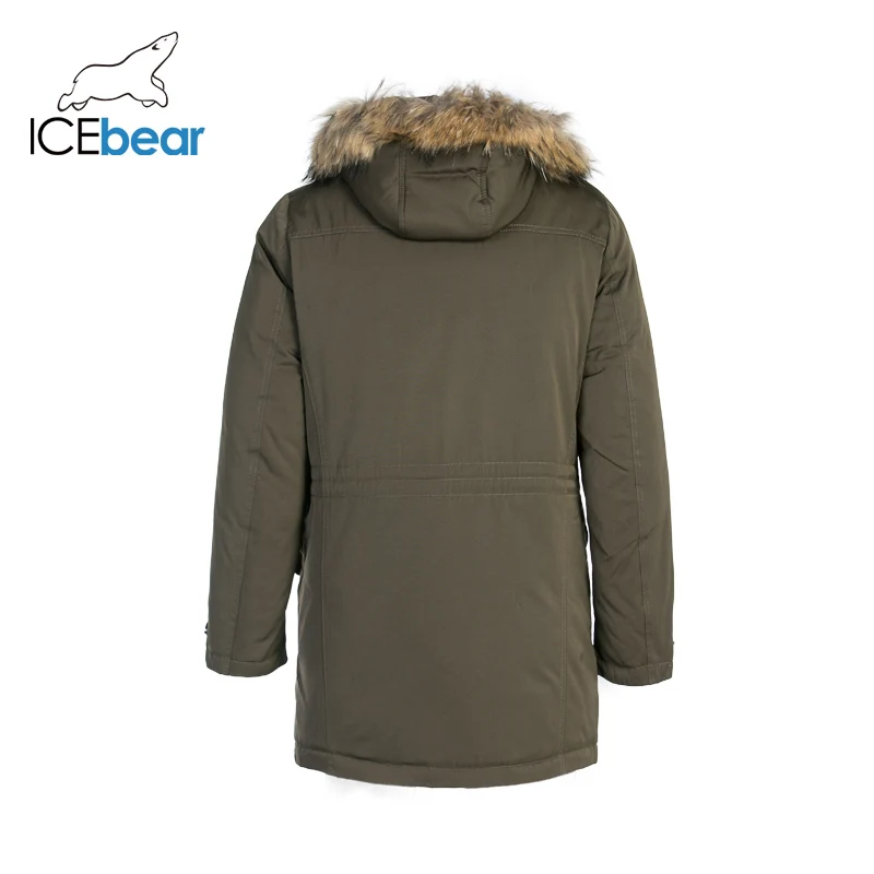 ICEbear мужской зимний длинный красивый мужской жакет высокого качества теплая верхняя одежда пальто для мужчин MPN317938