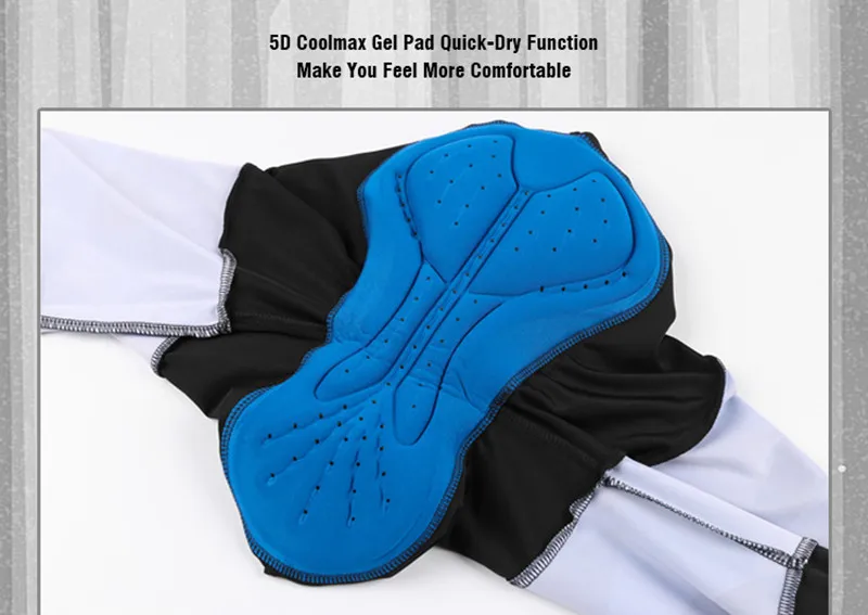 Mulher calças de ciclismo com 5d gel