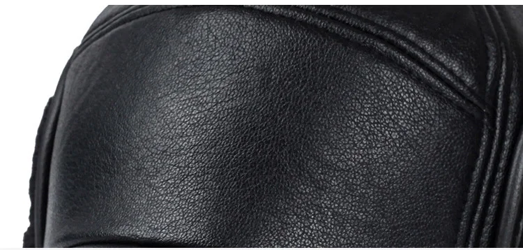 Зимняя бейсболка с ушками русский головной убор плоские кепки Casquettes Homme теплая меховая шапка черная Мужская шляпа для мужчин