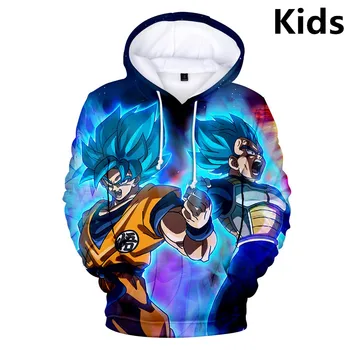 

2 To 13 Years Kids Hoodies Dragon Ball 3d Full Print Sweatshirts Hoody boys girls Cartoon Pullover Jacket Tops Children Clothing