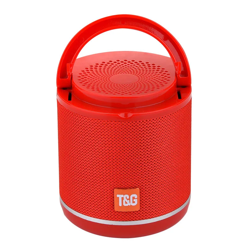 red TG518 Bluetooth динамик держатель телефона TWS серия FM карта сабвуфер беспроводной открытый портативный маленький Bluetooth динамик - Цвет: red
