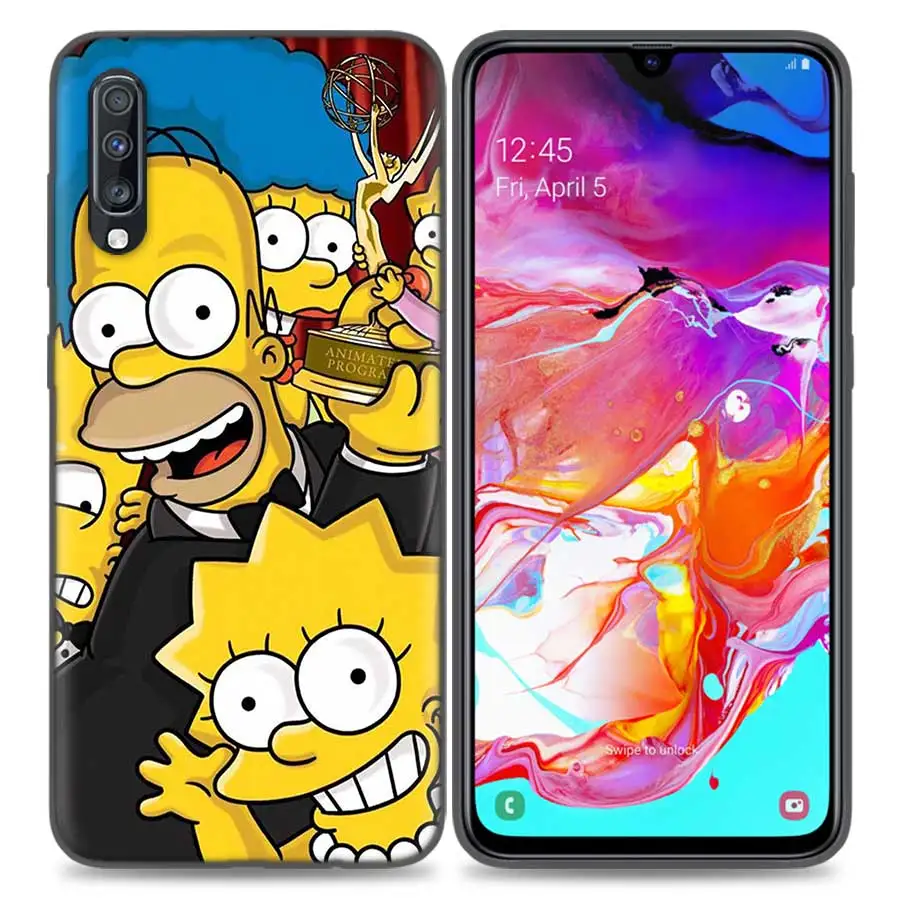 Мультифильм «Симпсоны сумки Coque чехол для телефона для Samsung Galaxy S8 S9 A50 S10 S10e плюс 5G A10 A20 A30 A40 A60 A70 Чехлы для задней панели