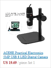 Цифровой 50-500X 2MP USB 3,0 8LED микроскоп эндоскопическая объектив видеокамеры