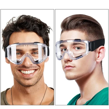 

Outdoor Cycling Protective Goggles PPE Labor Protection Full Cover Safe Glasses Mask Windproof Anti-droplets Anti-UV Dust