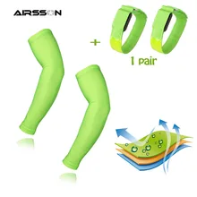 1 пара нарукавники+ зарядка через usb светодиодный Светодиодный чехол для телефона на руку быстросохнущая Для мужчин Для женщин бег муфта для рук Защита от ультрафиолетовых лучей Велоспорт Светоотражающая повязка на руку