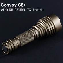 Linterna Convoy C8 Plus, con KW, CSLNM1.TG, 6500K, Led, Flash, 18650, linterna de alta potencia, Camping, caza