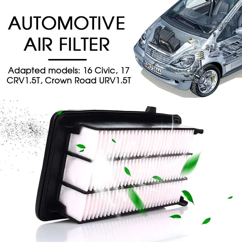 Engine Air Input Filter Car Air Filter Black Input Air Filter Anti-Pollen Dust Automotive Part OEM 17220-5AA-A00 Stable