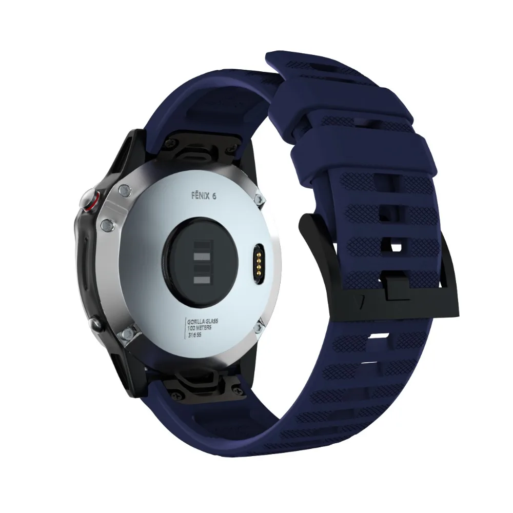 22 мм ремешок для часов Garmin Fenix 6& 6 Pro/5 Plus/Forerunner 945 935 S60 быстросъемный спортивный силиконовый ремешок для часов браслет