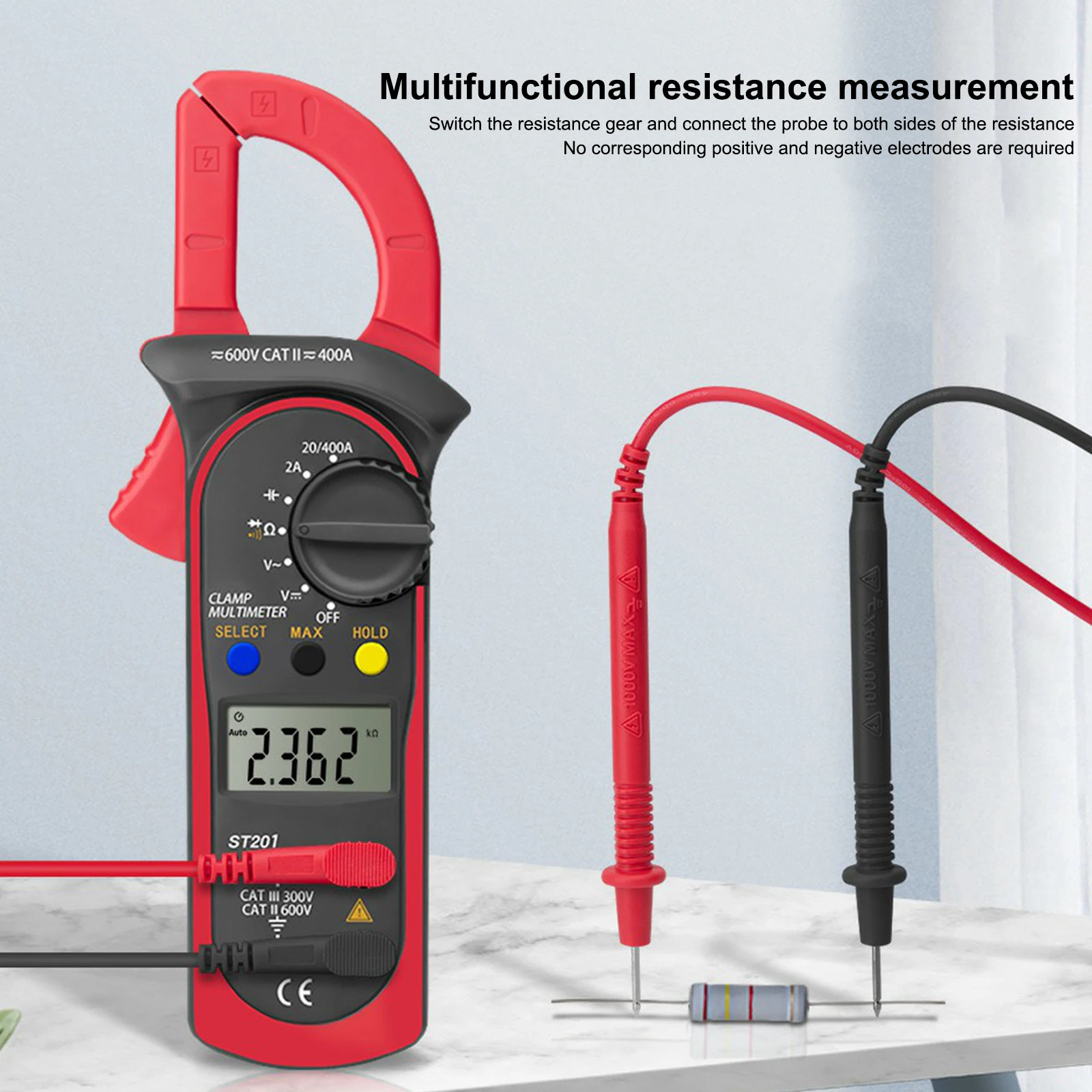 

Портативный цифровой мультиметр тестер AC DC Volt Ohm Amp Clamp Meter Автоматический диапазон LCD