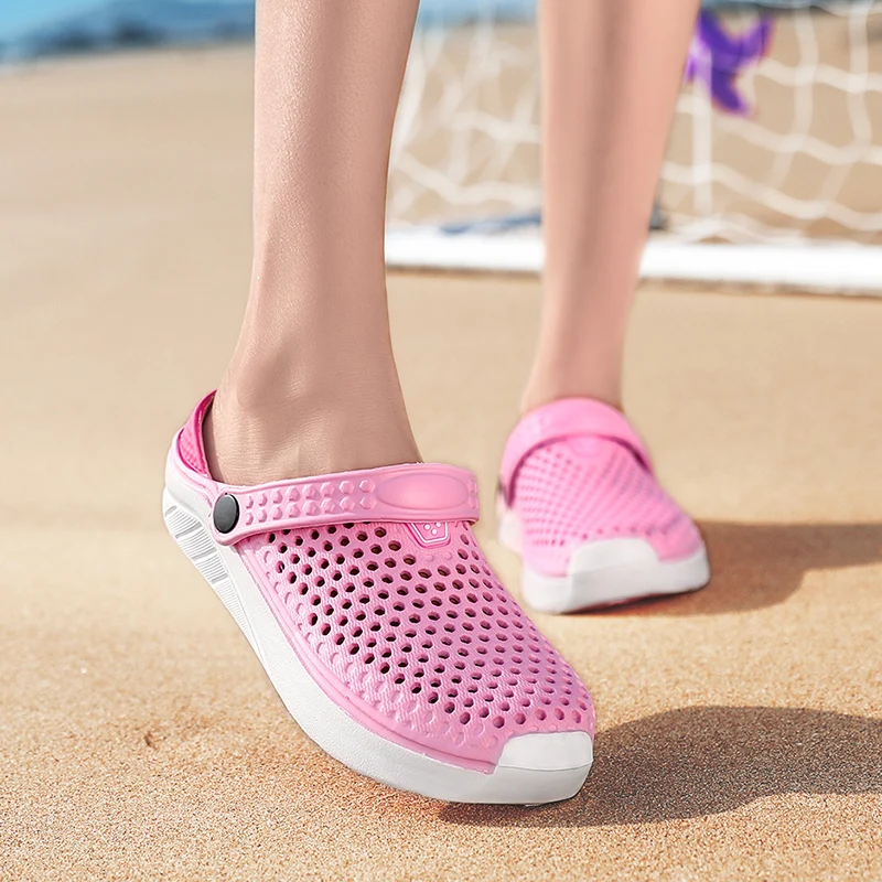 Unisex Fashion Beach Clogs Thick Sole Slipper Waterproof Anti-Slip Sandals Flip Flops for Women Men