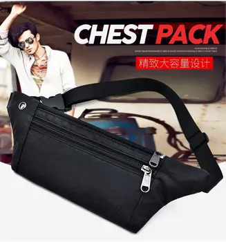 

Fashion New PU Three Zipper Purse Zipper PU Embossed Purse Female Fannie Packs Belt Bag Man Bag