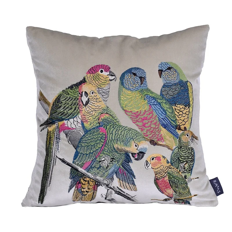2021 Rams Embroidered Decorative Geometric Pillow Cushion Home Decor Embroidery COVER ONLY NO FILLINGS 