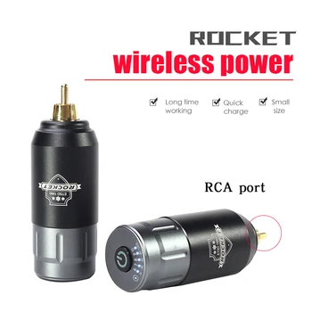 

New Rechargeable Wireless Rocket Tattoo Battery Power RCA Connector For Tattoo Machine Pen Supply