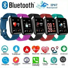 D13 Смарт-часы, водонепроницаемые, кровяное давление, пульсометр, фитнес-трекер, умные часы для Android IOS, 1,3 дюймов, цветной экран