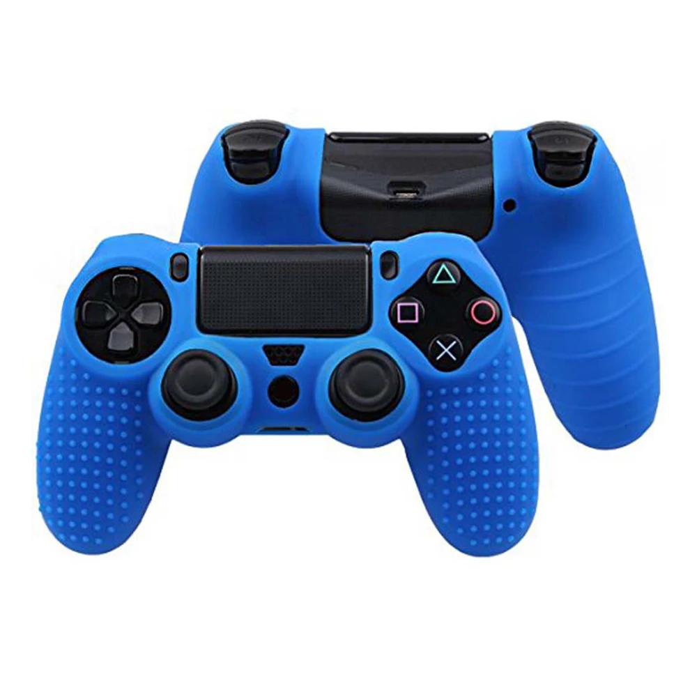 8 цветов Противоскользящий Силиконовый чехол для sony playstation Dualshock 4 PS4/Pro/тонкий контроллер аксессуары и ручка