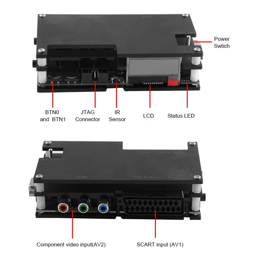 OSSC HDMI с открытым исходным кодом преобразователь сканирования 1,6 Комплект для PS2 Sega megadrive с пультом дистанционного управления