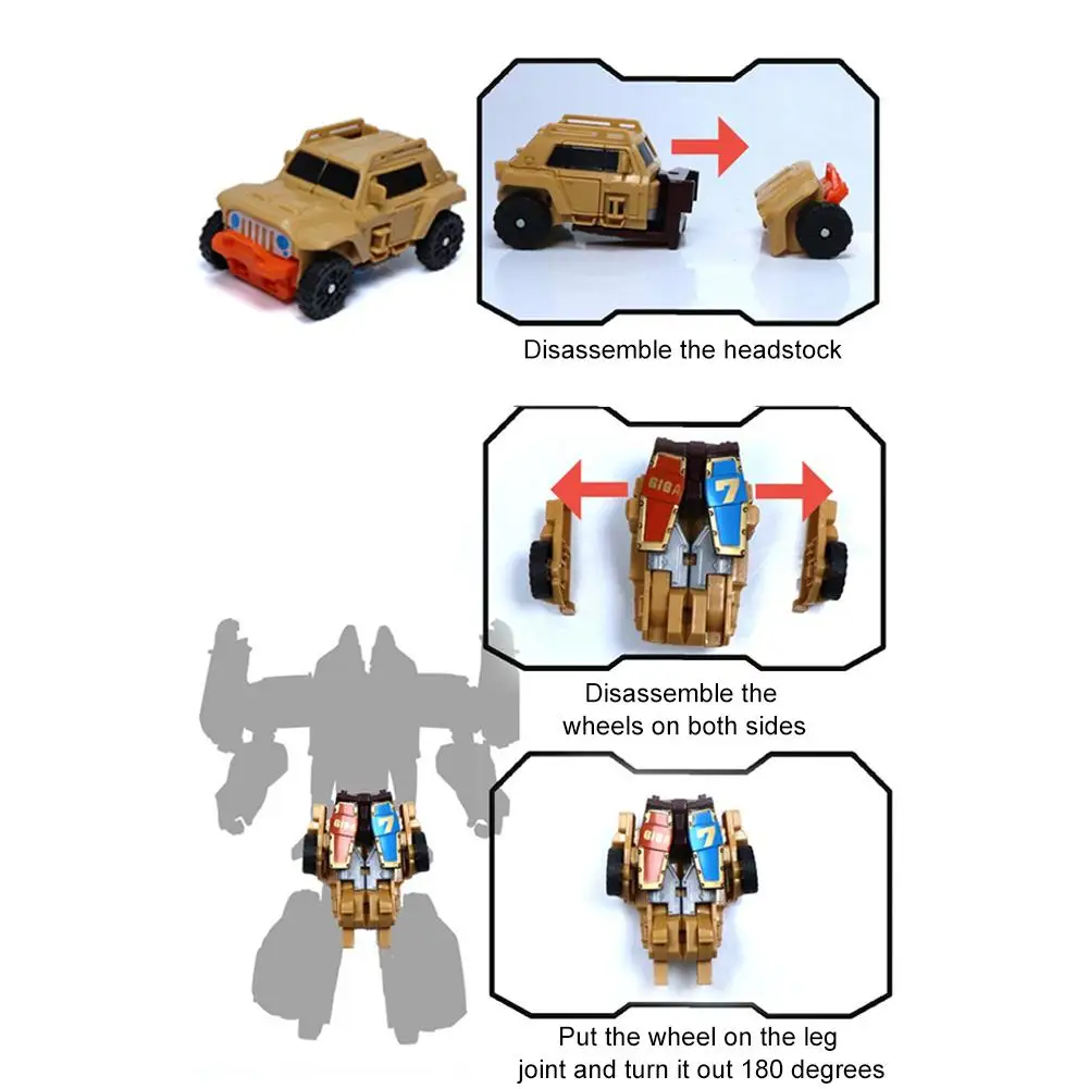 7 In 1 Transformation Robot Car Integration Robot Deformation Car Robot Model Toys Anime Robot Toy For Children Gift