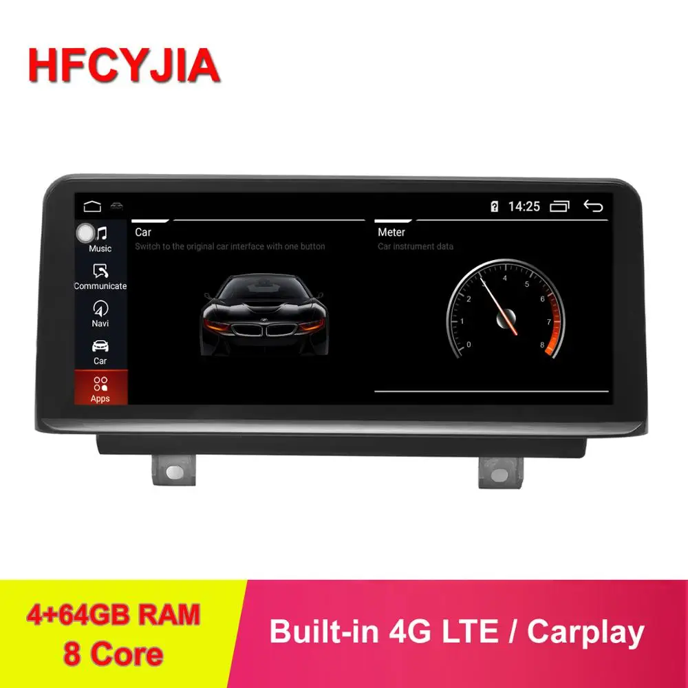 HFCYJIA 8 ядерный 4+ 64 ГБ Android 9,0 авто стерео для BMW F30 F31 F32 F33 F34 F36 gps Navi экран ips сенсорный Carplay wifi 4G