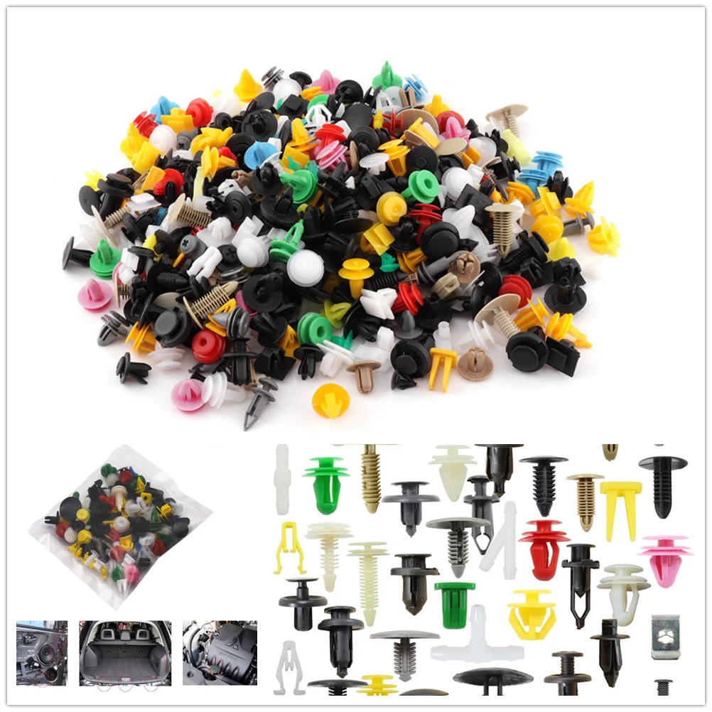 100pcs Universal Mixed Clips For Hyundai Accent Azera Elantra Solaris Verna Santa Fe IX45 Sonata