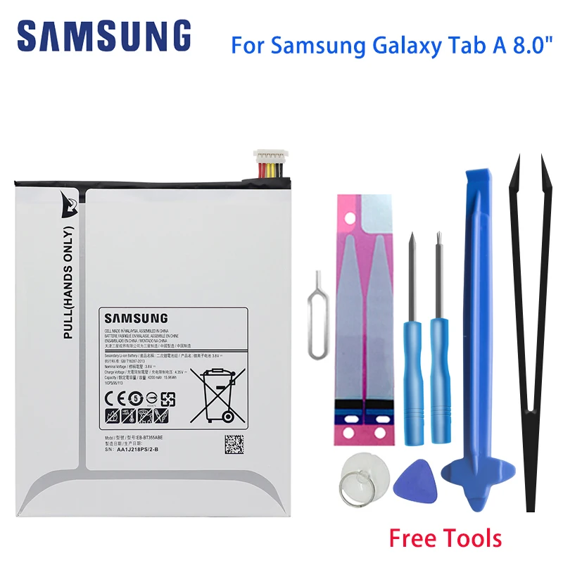 Для Samsung Galaxy Tab A 8 0 планшет батарея EB-BT355ABE для GALAXY &quotT355 T355C SM-T355 SM-T350 SM-P350 P355C SM-P355M |