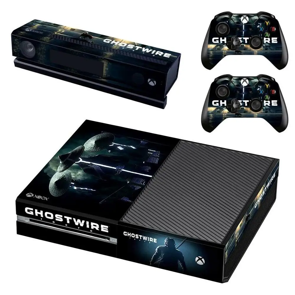 GhostWire: наклейка s для xbox one, наклейки на кожу, стикеры Adesivo для xbox one, консоль Kinect, два контроллера