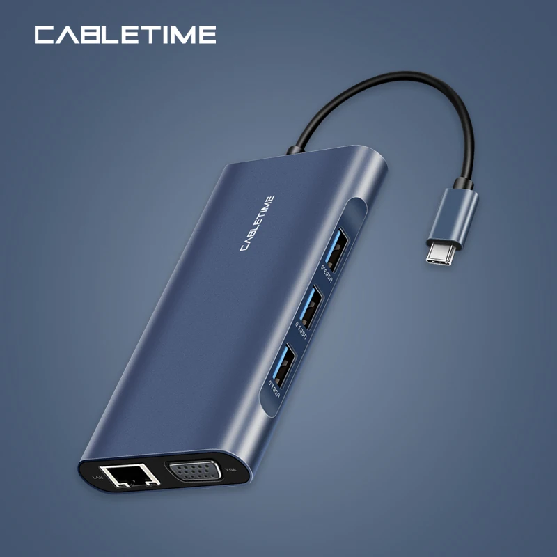 Кабель USB C, мульти USB C, концентратор, HDMI, USB 3,0, кард-ридер, PD, 3,5 мм, адаптер, USB разветвитель для MacBook Pro, Air, PD, зарядный концентратор, N304