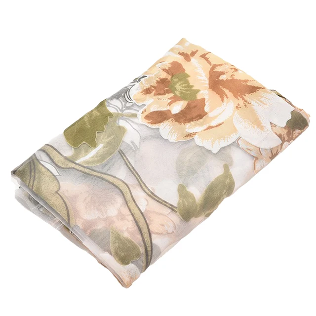 Ajtó Redőny Ablak Bazsarózsa Nyomtatott Átlátszó Függönyök A Nappali Hálószoba Ablakfüggöny Redőnyök Fehér Voile - Image 6