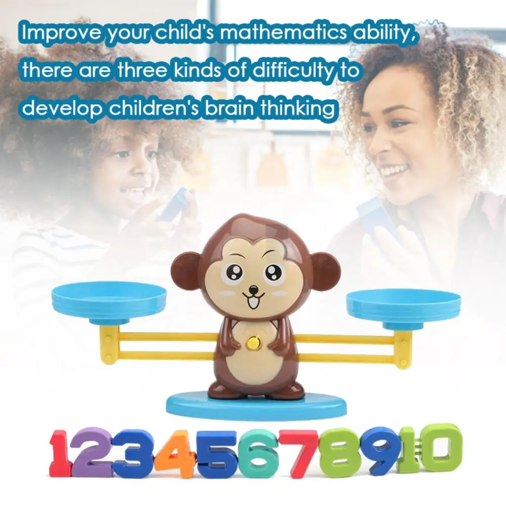 

Monkey Balance Children Early Education Enlightenment Digital Addition Subtraction Desktop Puzzle Science Toys For 3 Years Old