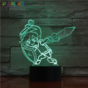 

The Legend of Zelda Figure Children's Night Light LED Touch Sensor Drop Ship Bedroom Decorative Lamp Holiday Gift Night Lamp USB
