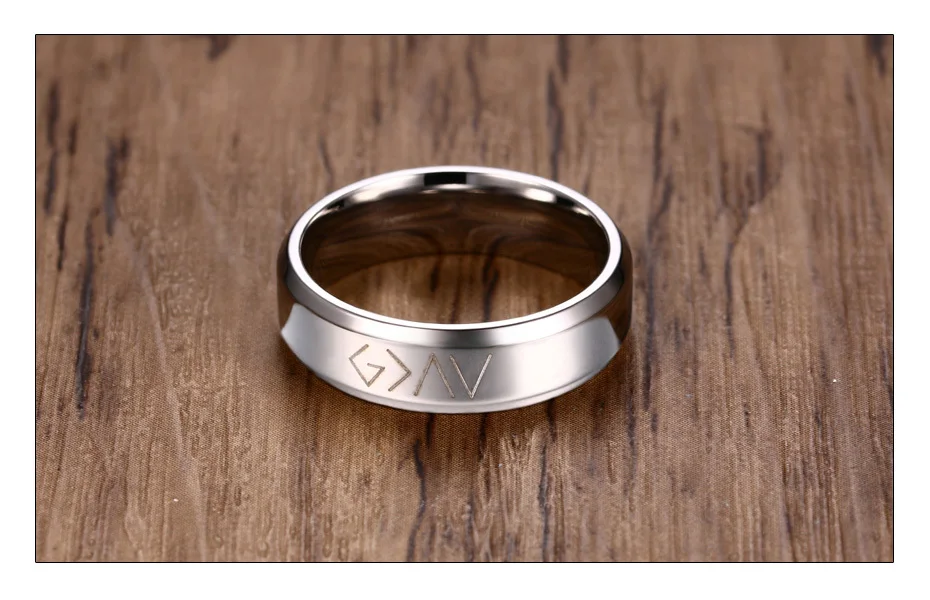 Meaeguet God Is Greater Than The Highs And The Lows Ring Men's Personalized Stainless Steel Wedding Bands Jewelry (3)