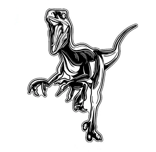 

DAWASARU Decals-dinosaur Bumper Stickers-suitable for Laptop Glass Windows Car Windows Decoration Creative Car Sticker 10*13CM
