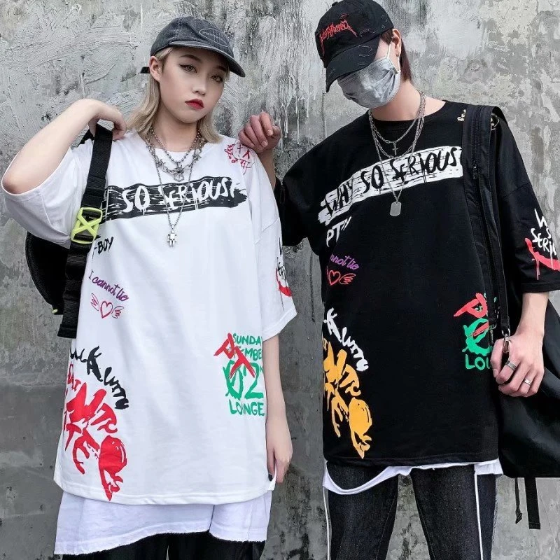 Camisetas de corta estampado de Hip Hop hombre, ropa informal de moda, Harajuku, de verano|Camisetas| AliExpress