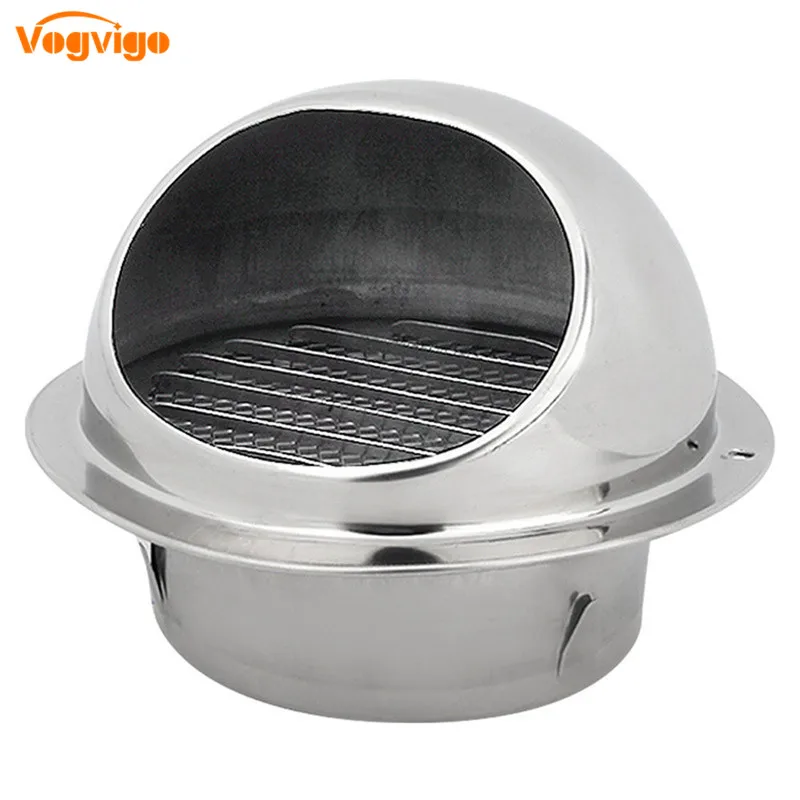 Stainless Steel Wall Ceiling Air Vent Ducting Ventilation Exhaust Grille Cover Outlet Heating Cooling & Vents Cap Waterproof