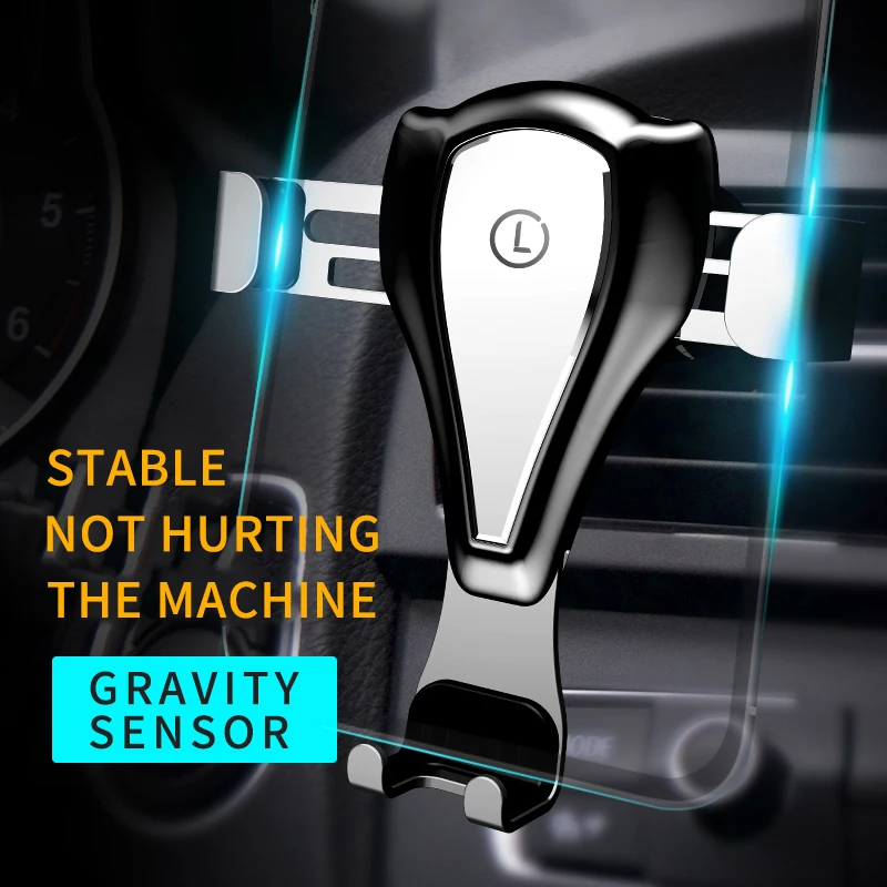 

COOFUN Gravity Car Holder For Phone in Car Air Vent Clip Mount For iPhone X 7 Support Smartphone Stand No Magnetic
