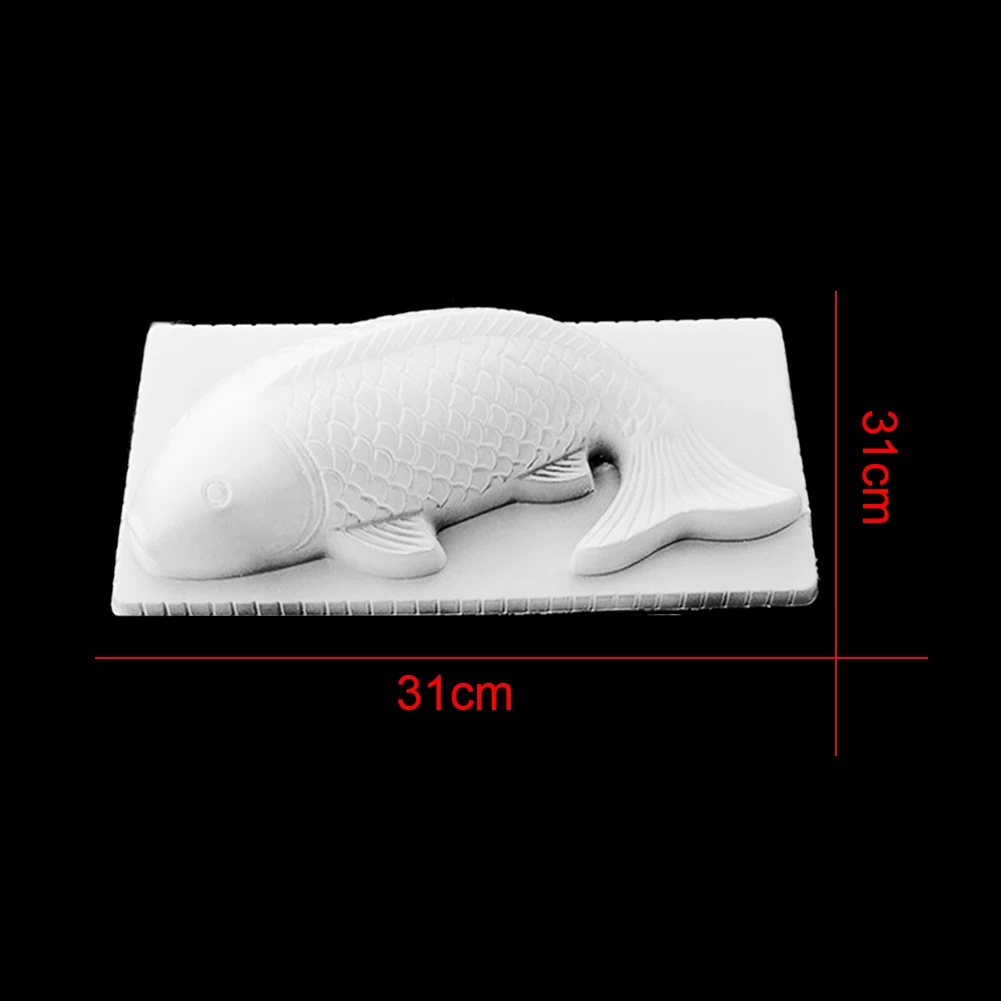 Новые DIY 3D Koi Рыбы пластиковае формы для торта шоколадного желе формы для сладостей форма для выпечки - Цвет: L