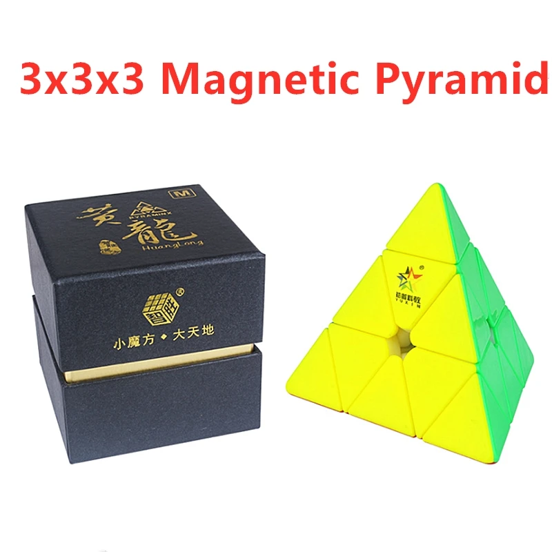 Yuxin 3x3x3 Пирамидка куб Huanglong 3x3 Магнитная Пирамида магический Магнитный скоростной