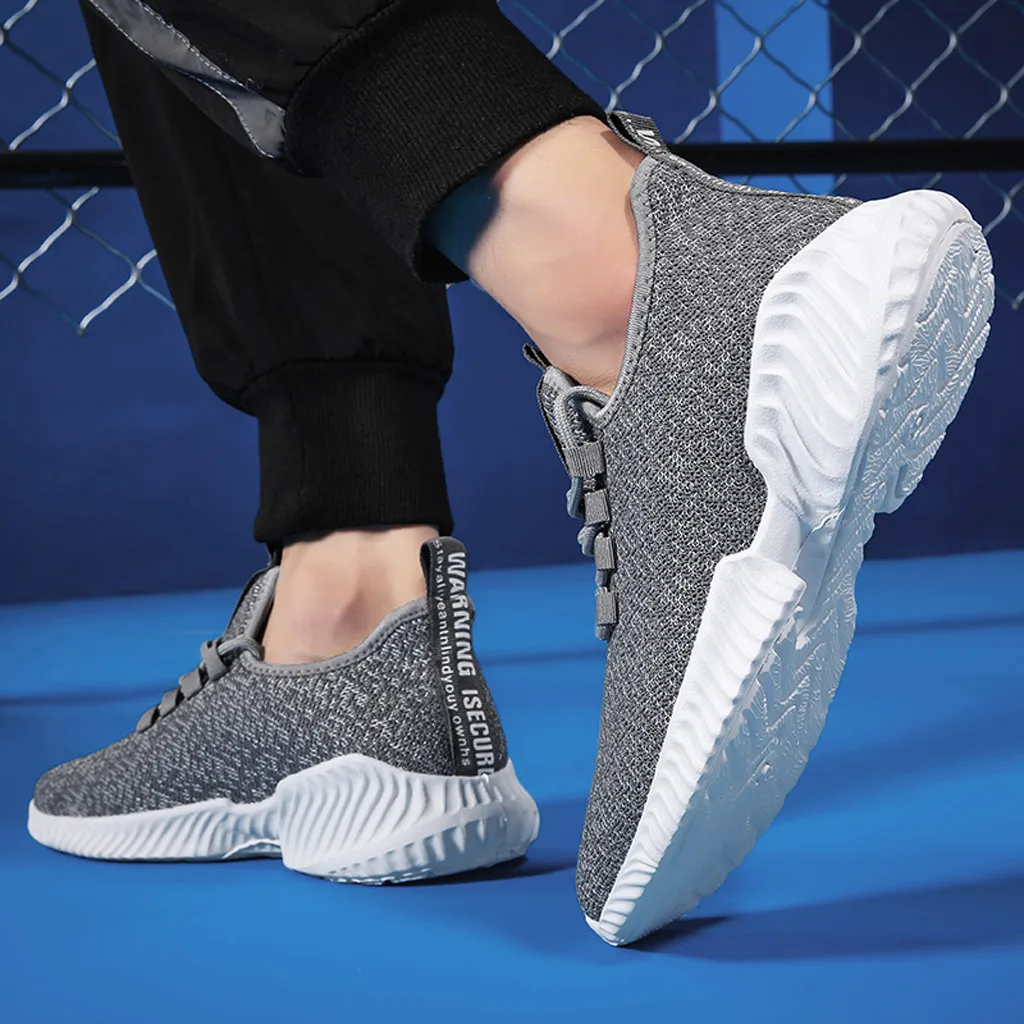 Summer Breathable Men Shoes Casual Shoes Men Fashions Male Mesh Shoes Men Sneakers Big Size Zapatillas Hombre Blue New#3
